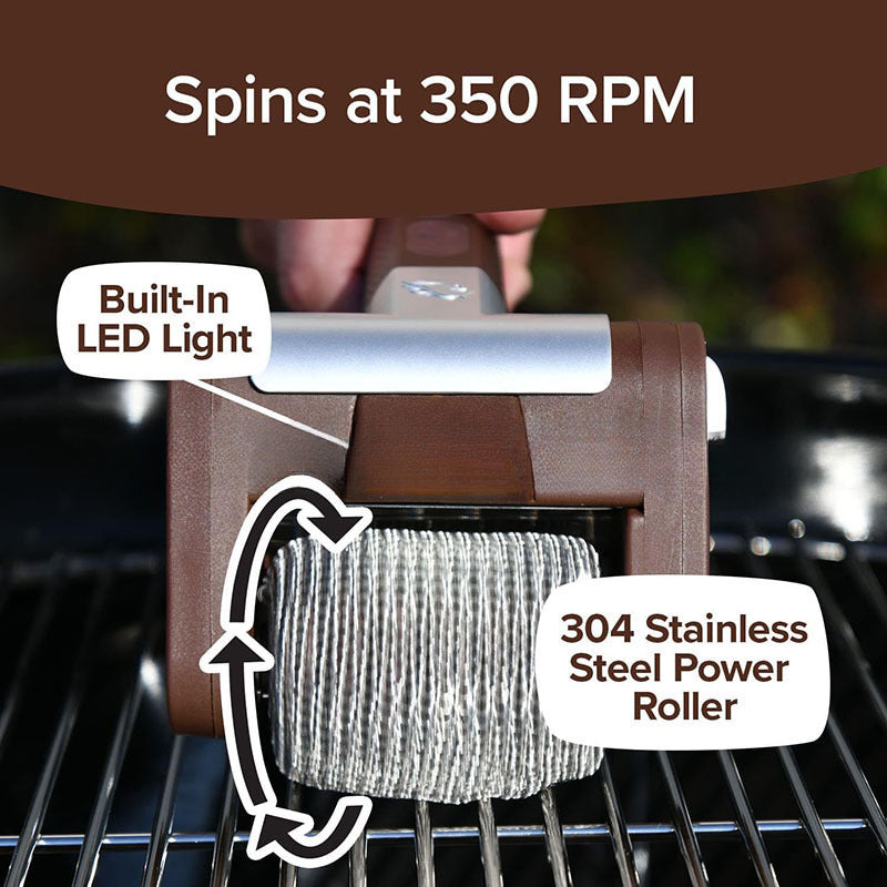 Ultimate Electric Rechargeable Grill Brush – Heavy Duty Stainless Steel BBQ Cleaner