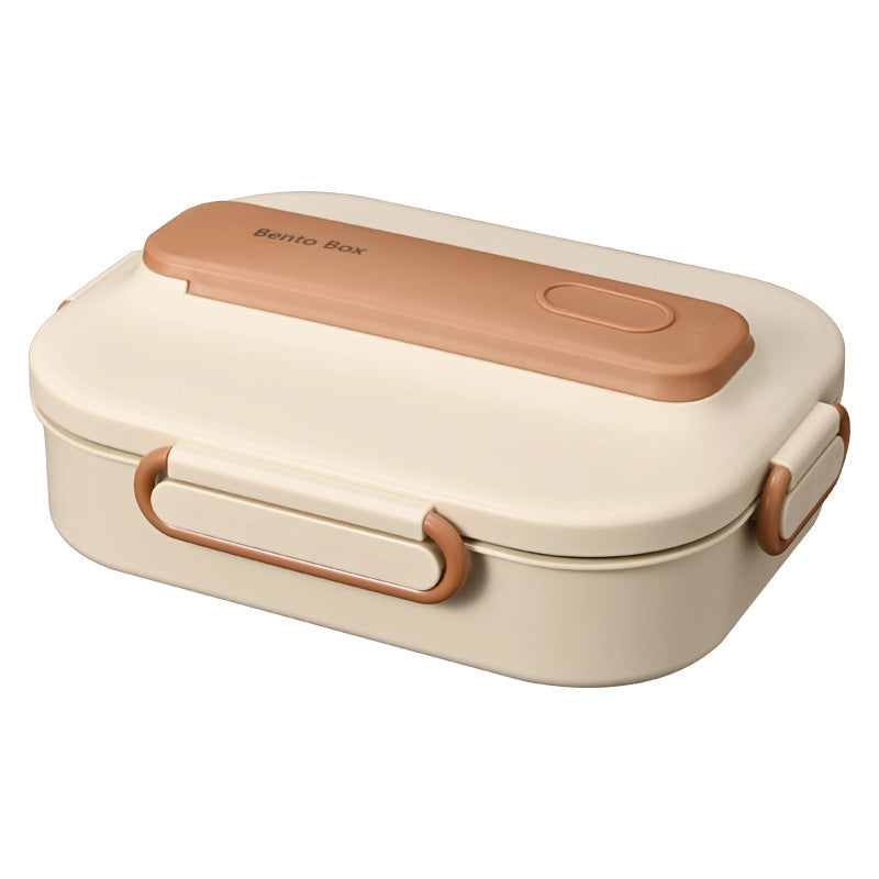 Large 1500ml 304 Stainless Steel Bento Lunch Box - Microwave Safe Compartment Design with Sealed Insulation & Cutlery