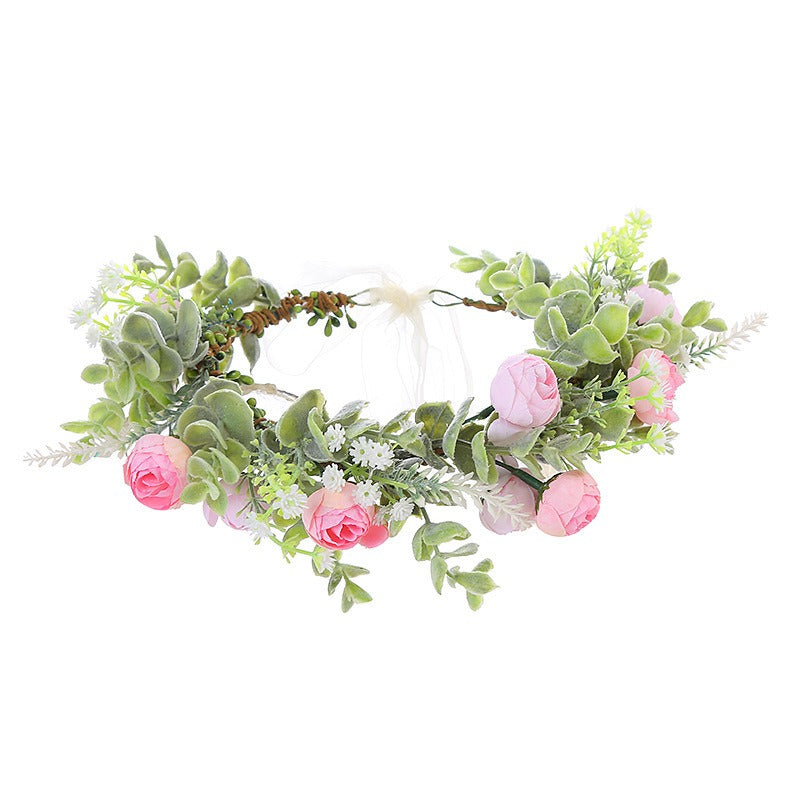 Forest Style Floral Wreath Headband - Bride & Bridesmaid Flower Crown