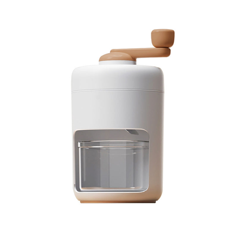 Portable Manual Shaved Ice Machine - Portable Hand Crank Ice Crusher & Snow Cone Maker with Free Ice Mold