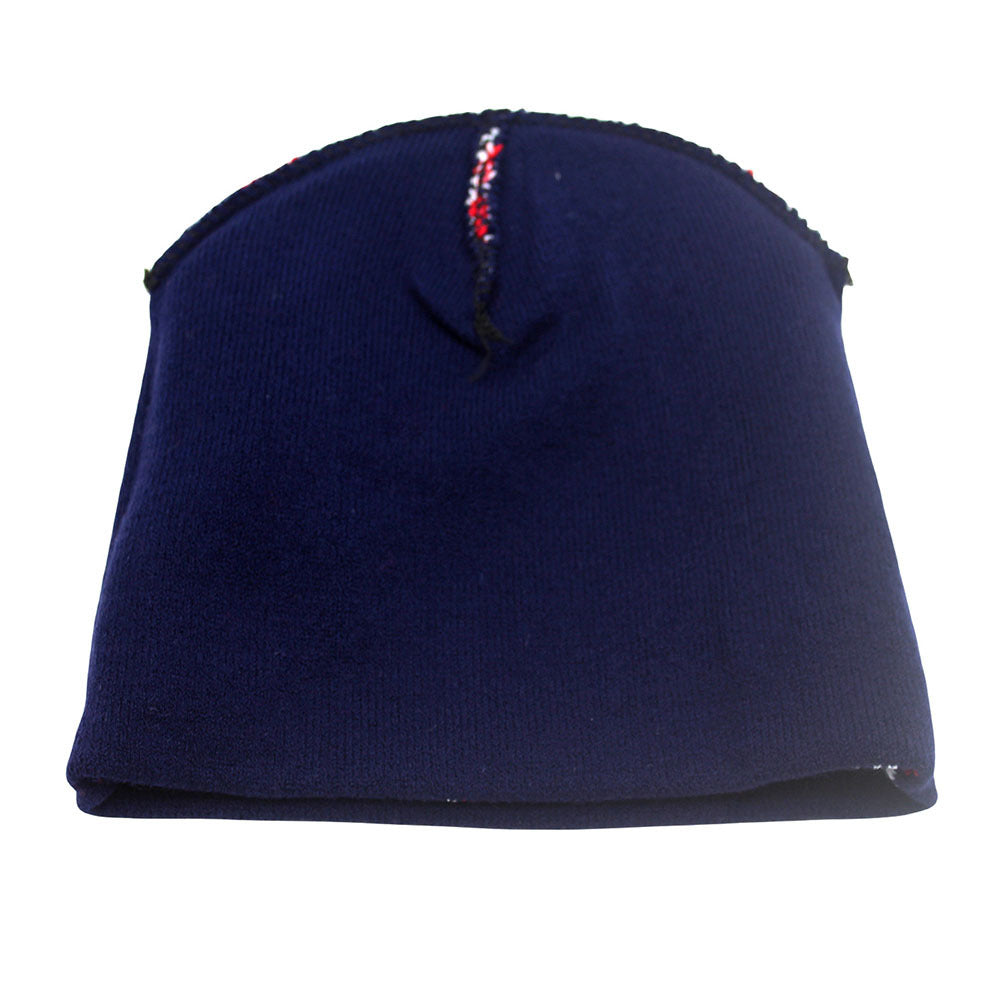 British Flag Union Jack Jacquard Knit Beanie | Warm Novelty Winter Cold Hat (London)