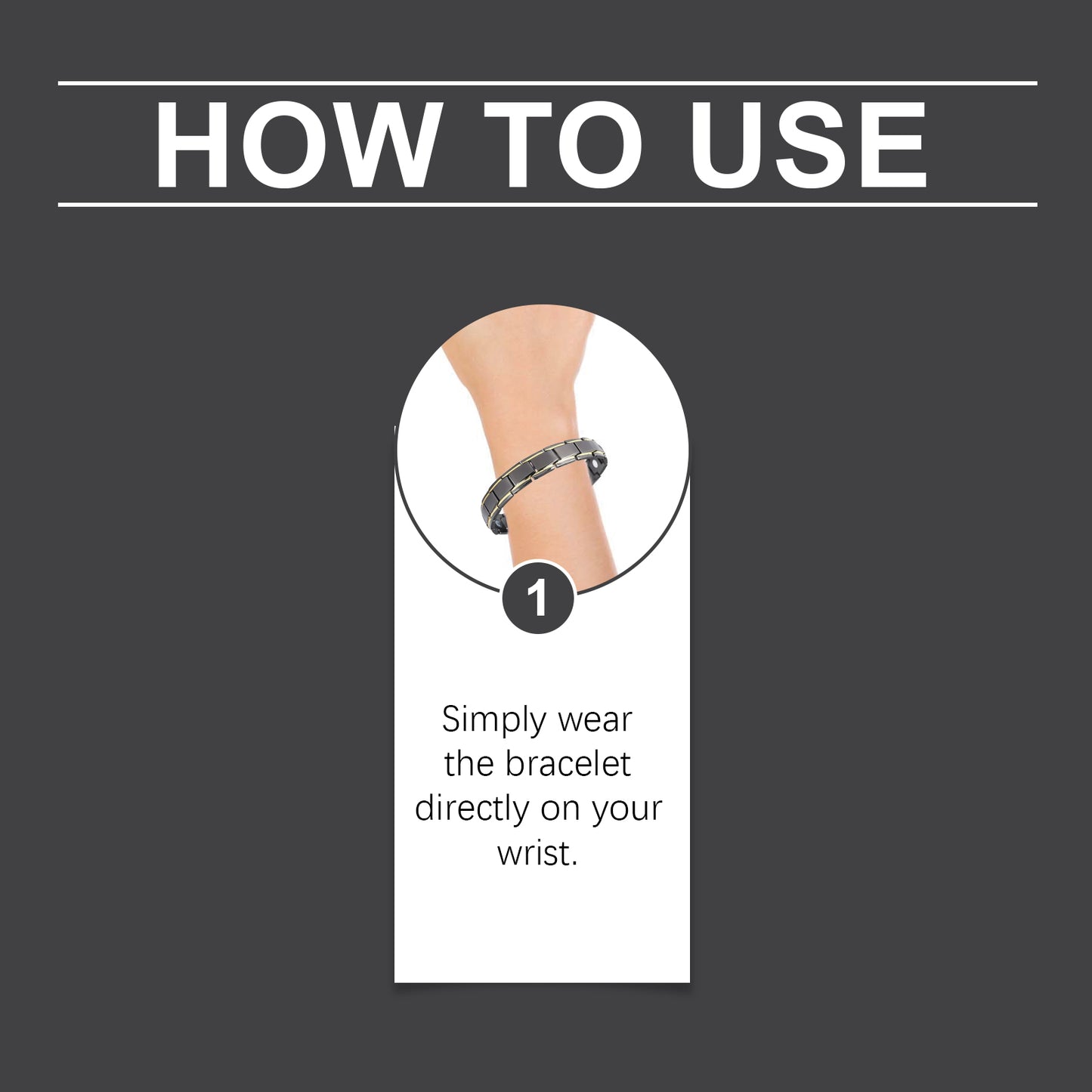 Magnetic Therapy Prostate Wellness Bracelet for Men - Portable Body Care