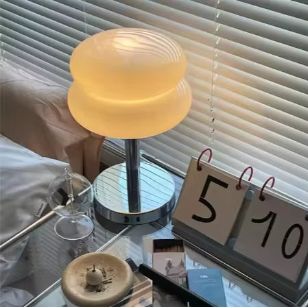 Bauhaus Style Mini Mushroom Table Lamp - Postmodern Vintage Night Light for Bedroom & Office