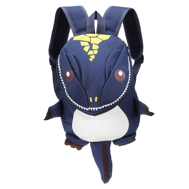 3D Dinosaur Backpack for Kids - Waterproof Kindergarten & Small School Bag