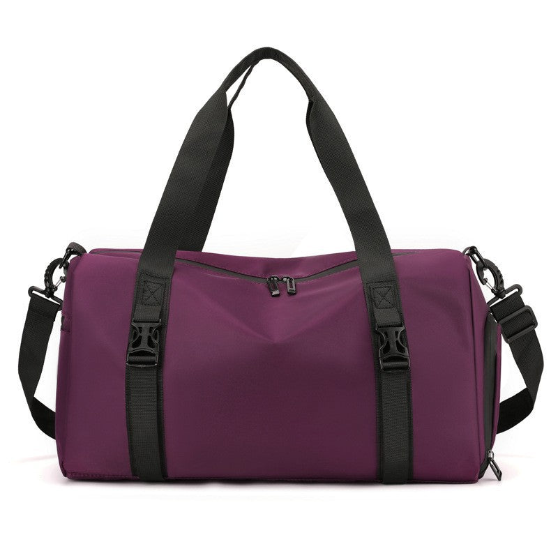 Waterproof Dry/Wet Separation Travel & Sports Duffel Bag (Pink)