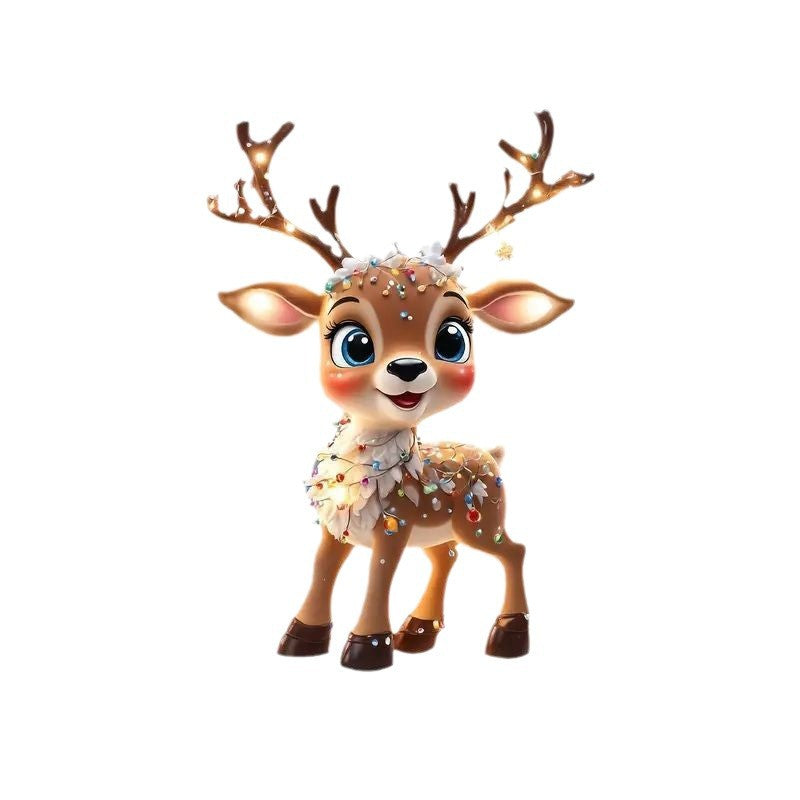 Cute Christmas Reindeer Hanging Ornament - Festive Tree & Car Decor