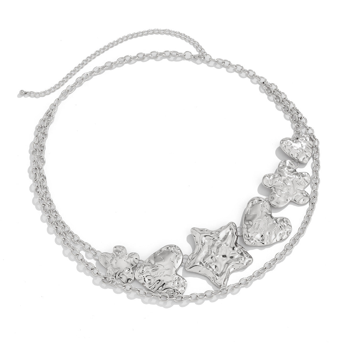 Exaggerated Punk Starfish/Flower Metal Body Chain Belt - Sexy Waist Jewelry