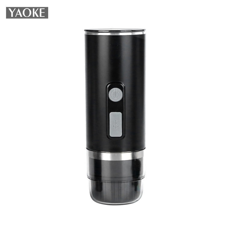 Portable Electric Espresso Maker - Fully Automatic Handheld Coffee Machine for Capsules & Ground Powder