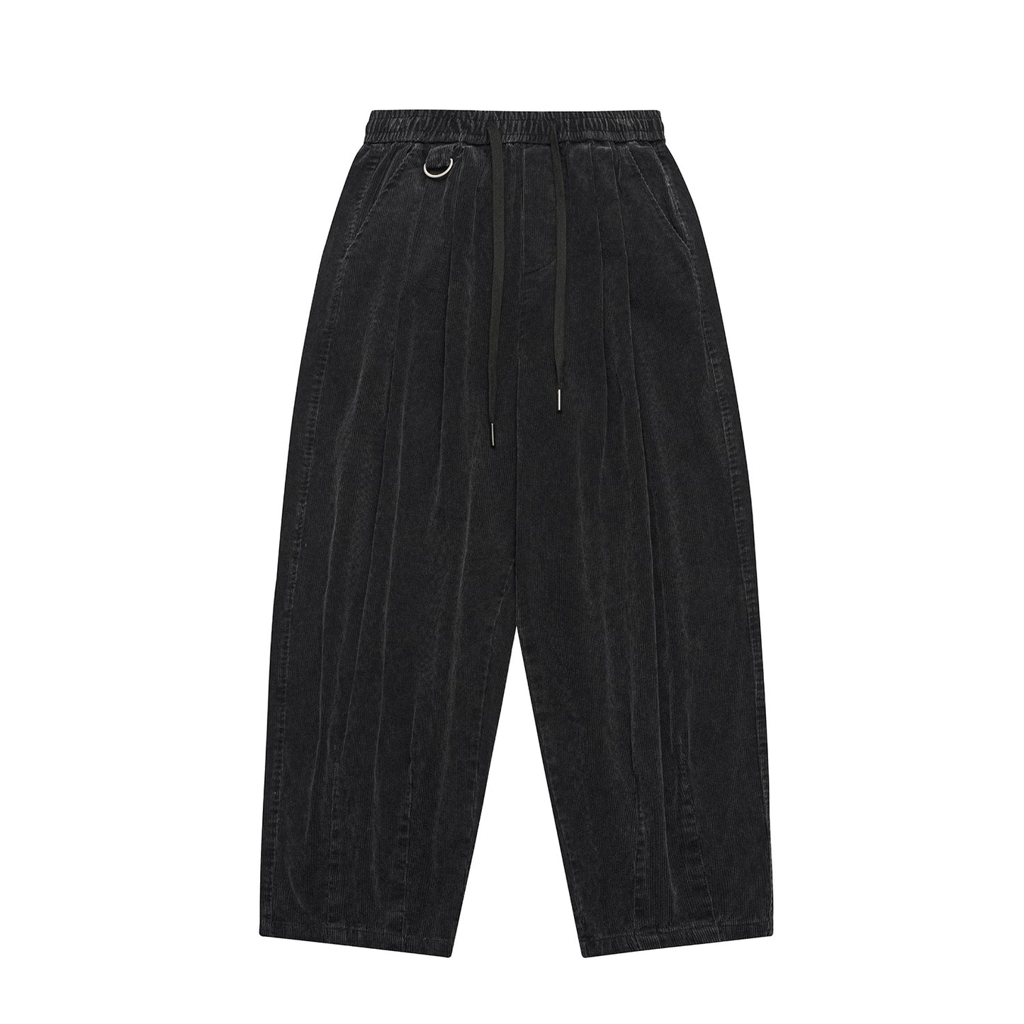 Men's Loose Wide Leg Casual Wash Corduroy Pants