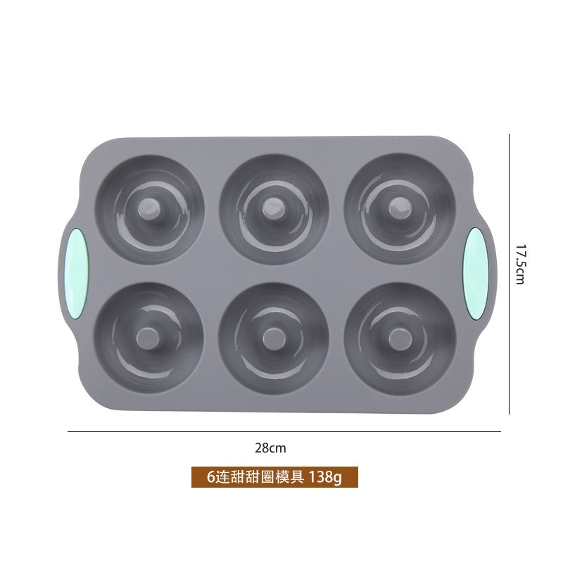 Non-Stick Silicone Chiffon Cake and Donut Mold Set - High Temperature Resistant