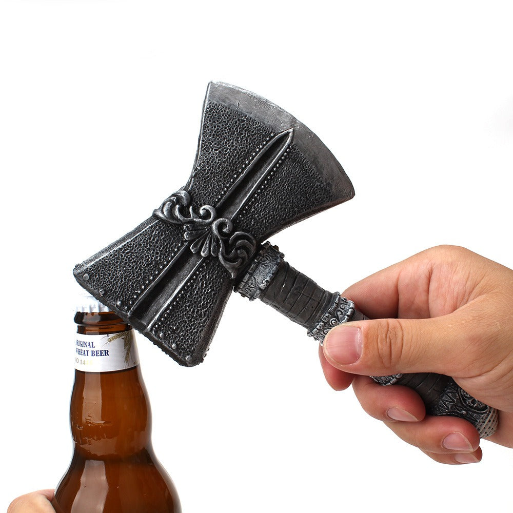 Creative Axe-Shaped Bottle Opener with Detachable Handle