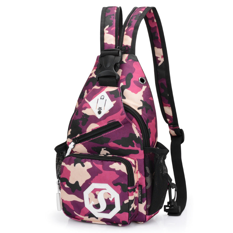 Fashion Trend Dual-Purpose Crossbody Sling Bag for Girls - USB Charging & Oxford Cloth