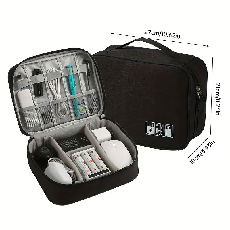 Waterproof Travel Cable Organizer Bag | Portable Digital Electronics Storage Pouch