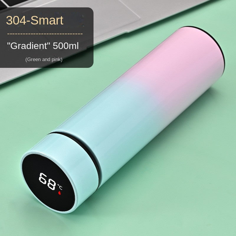 Smart LED Temperature Display Thermos - 500ml Insulated Stainless Steel Water Bottle