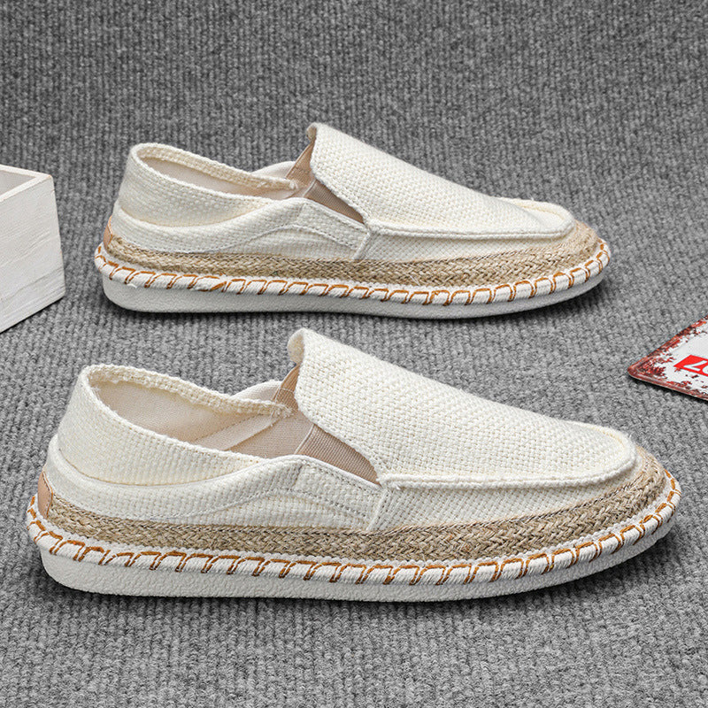 Men's Casual Breathable Espadrille Loafers - Lightweight Canvas Slip-On Shoes
