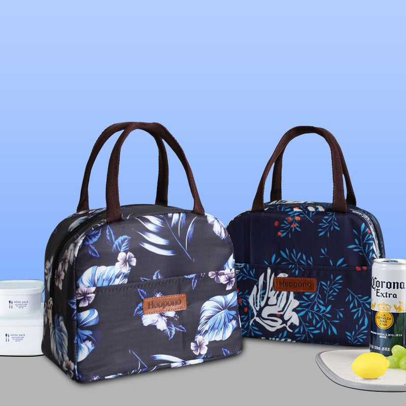 Printed Thermal Lunch Bag - Insulated Aluminum Foil Bento Tote