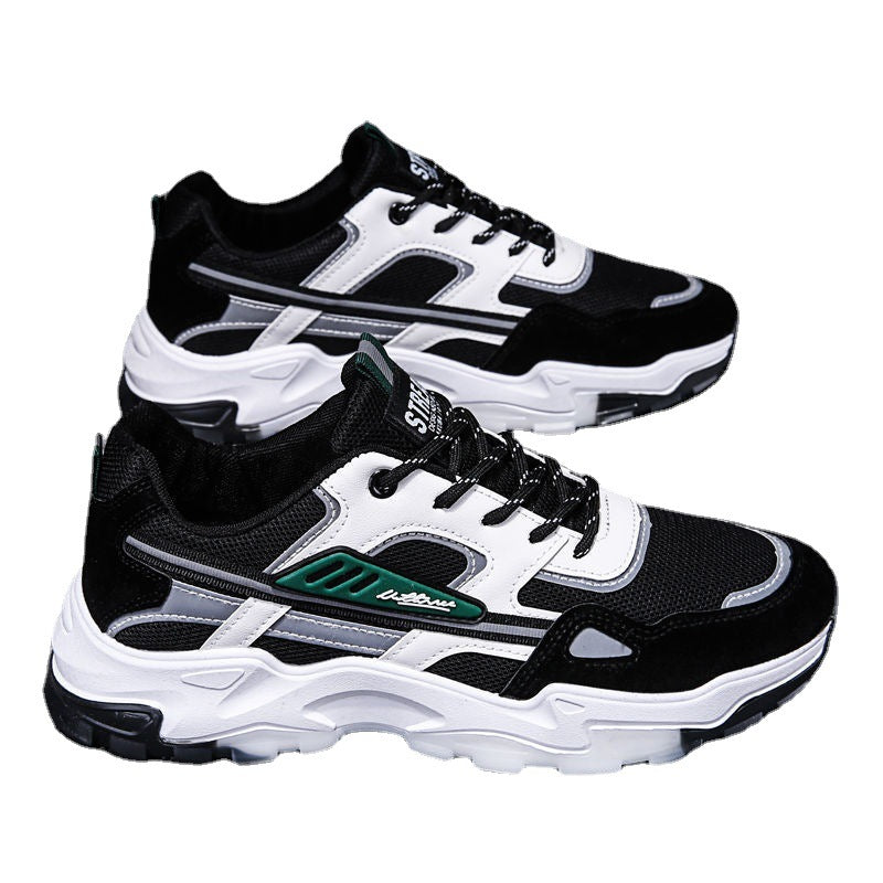 Unisex Breathable Mesh Running Dad Shoes - Casual Sports Slip-Resistant Sneakers
