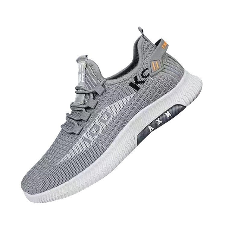 Men's Fly Woven Mesh Running Shoes - Lightweight Breathable Sports Sneakers