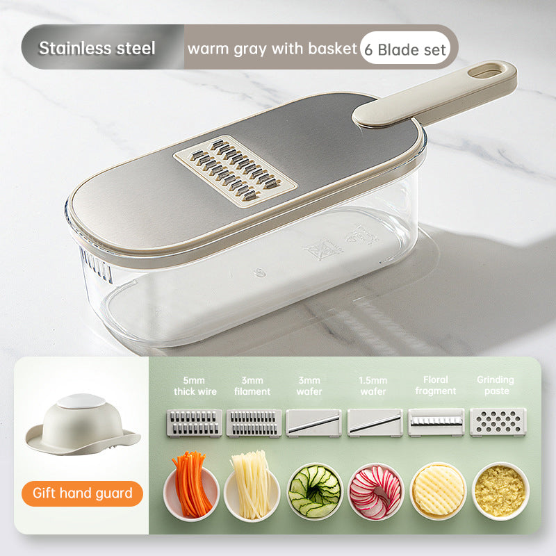 Multifunctional Vegetable Cutter with Drain Basket
