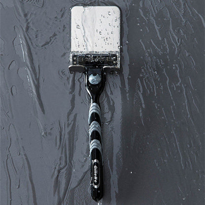 304 Stainless Steel Razor Holder - Self-Adhesive Shaving Shaver Stand & Bathroom Hook Organizer