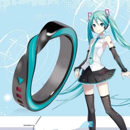 Hatsune Miku Mobius Loop Anime Ring 925 Silver
