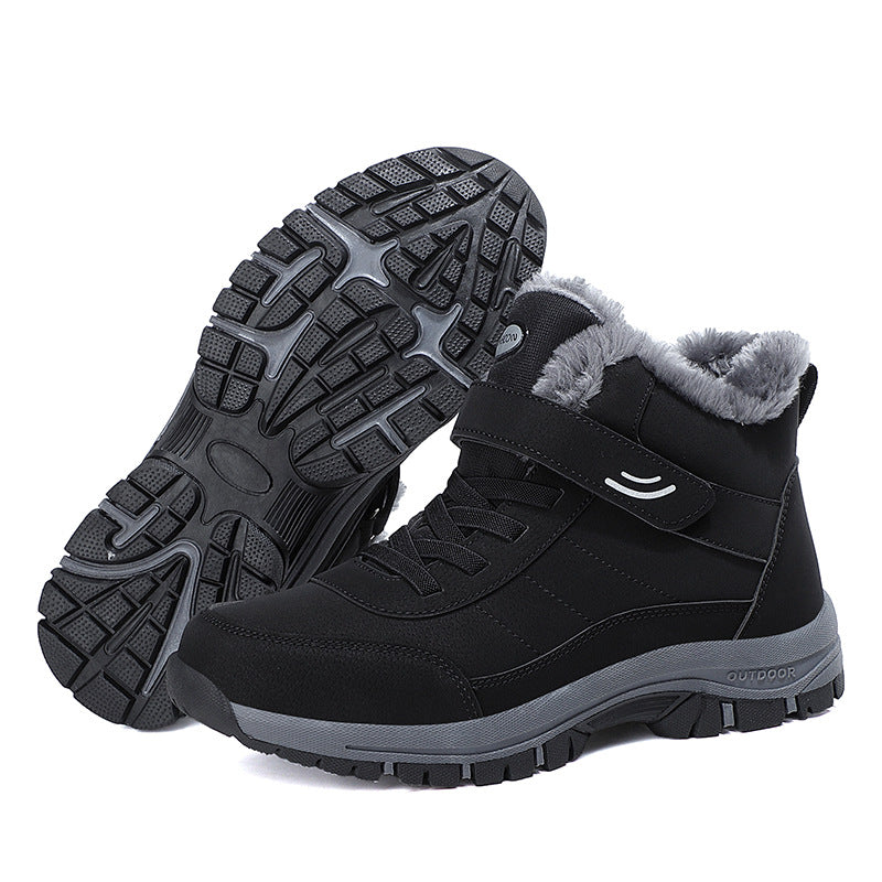 Premium Winter Snow Boots – Waterproof Anti-Slip Cotton Shoes with Warm Fleece Lining
