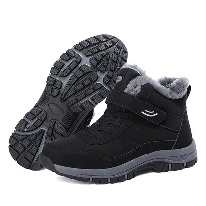 Premium Winter Snow Boots – Waterproof Anti-Slip Cotton Shoes with Warm Fleece Lining