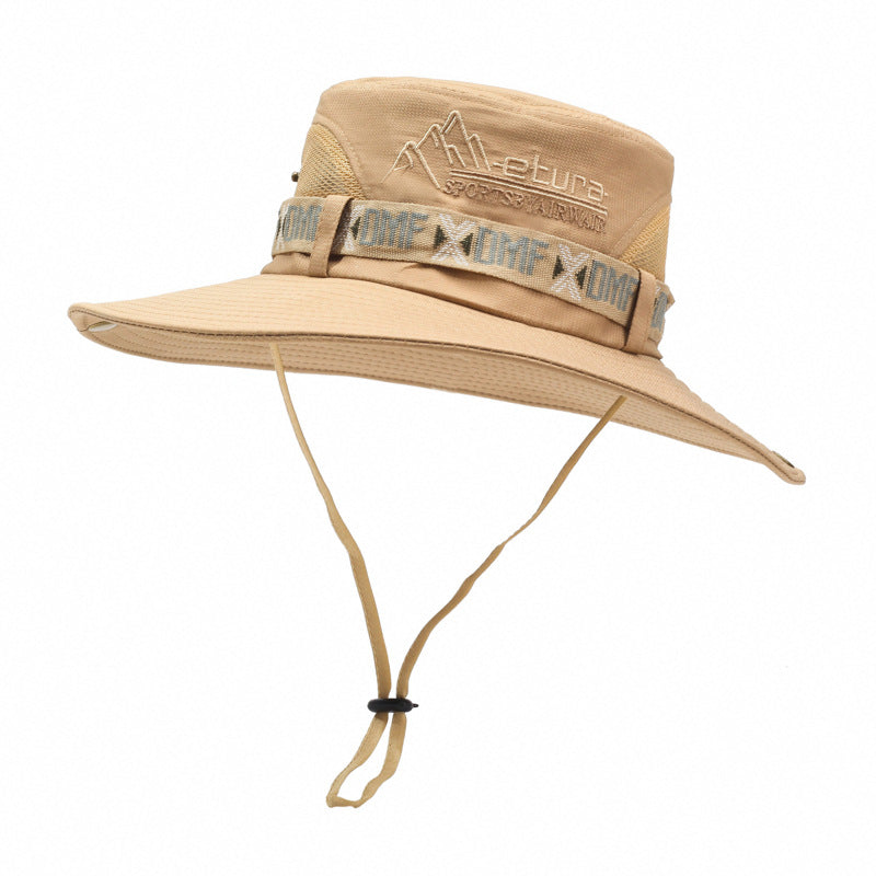 Men's Wide Brim Outdoor Bucket Hat - UV Sun Protection Fishing Cap