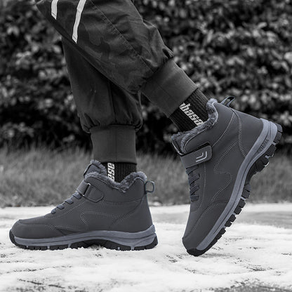 Premium Winter Snow Boots – Waterproof Anti-Slip Cotton Shoes with Warm Fleece Lining