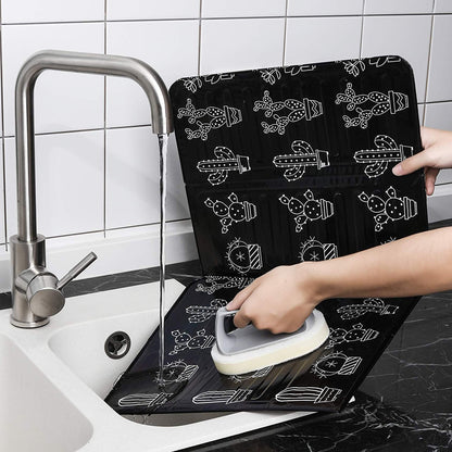 Foldable Kitchen Oil Splash Guard - Thickened Aluminum Foil Insulation Baffle & Anti-Splatter Shield for Stove