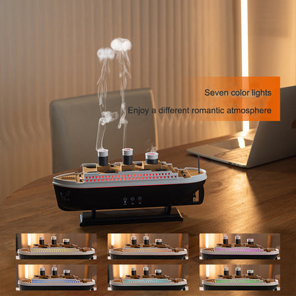 Volcano Smoke Ring Diffuser – Titanic Steamship Essential Oil Aromatherapy Device