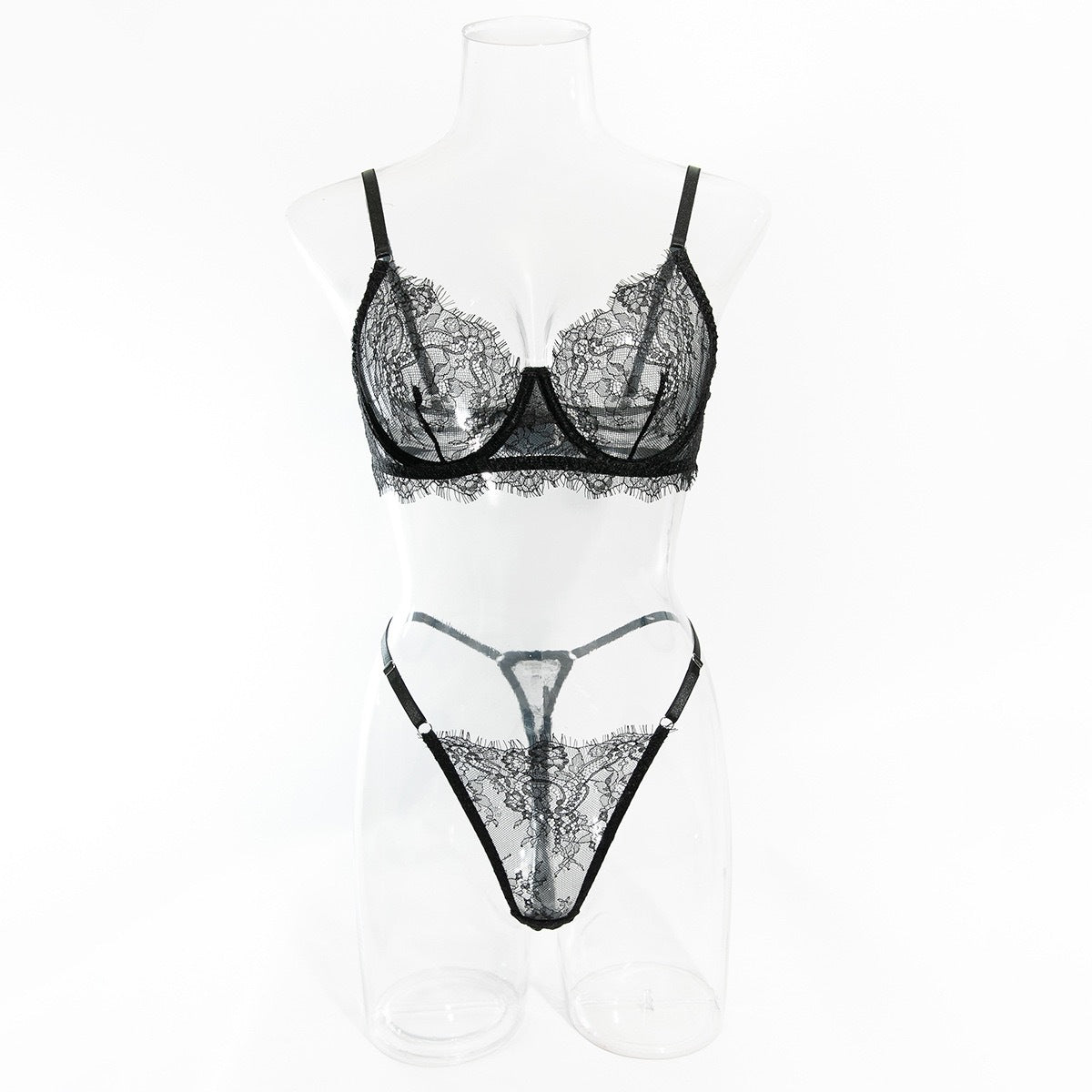 Lightweight Breathable Sexy Lace Bra and Panty Set