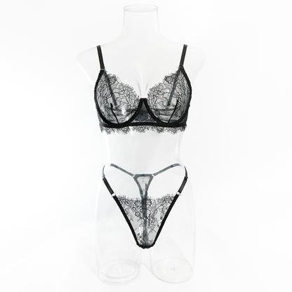 Lightweight Breathable Sexy Lace Bra and Panty Set