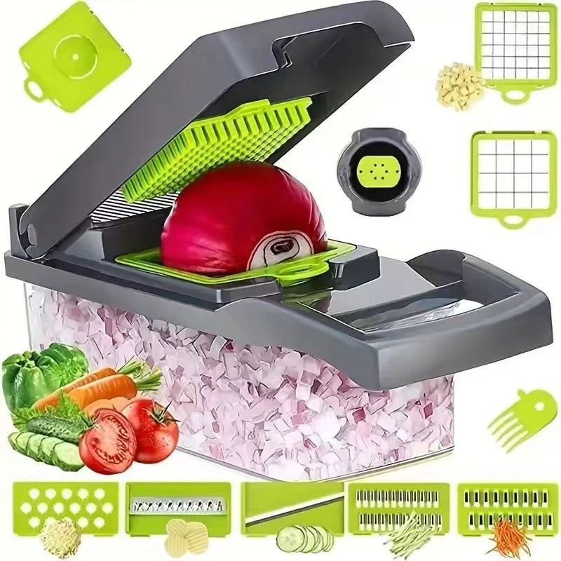 Professional Onion Chopper & Vegetable Cutter - Heavy Duty Kitchen Dicer for Salad & Meal Prep