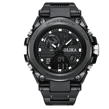 Multifunctional Shock Resistant Sports Watch - Tactical Digital-Analog Student Watch