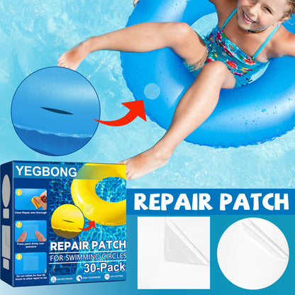 Quick Fix Vinyl Repair Kit (30-Pack) for Swimming Rings and Air Mattresses
