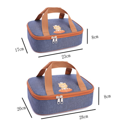 Cartoon Portable Cold Insulation Bag – Thickened Aluminum Foil Lunch Pouch