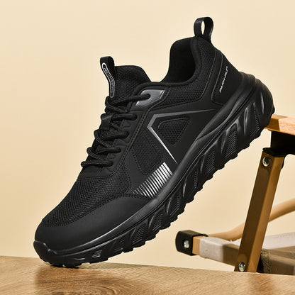 Men's Casual Running Shoes with Wide Toe Box - Comfortable Shock Absorption Sneakers
