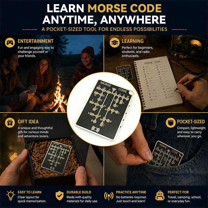 DIY Morse Code Learning Card | PCB Board with LED Practice Tool