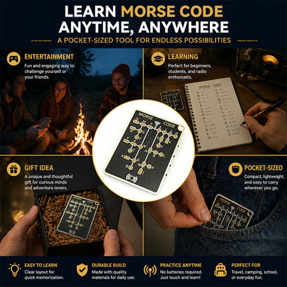 DIY Morse Code Learning Card | PCB Board with LED Practice Tool