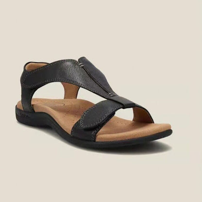 Women's Velcro Strap Wide-Size Sandals - Casual Thick-Soled Walking Footwear