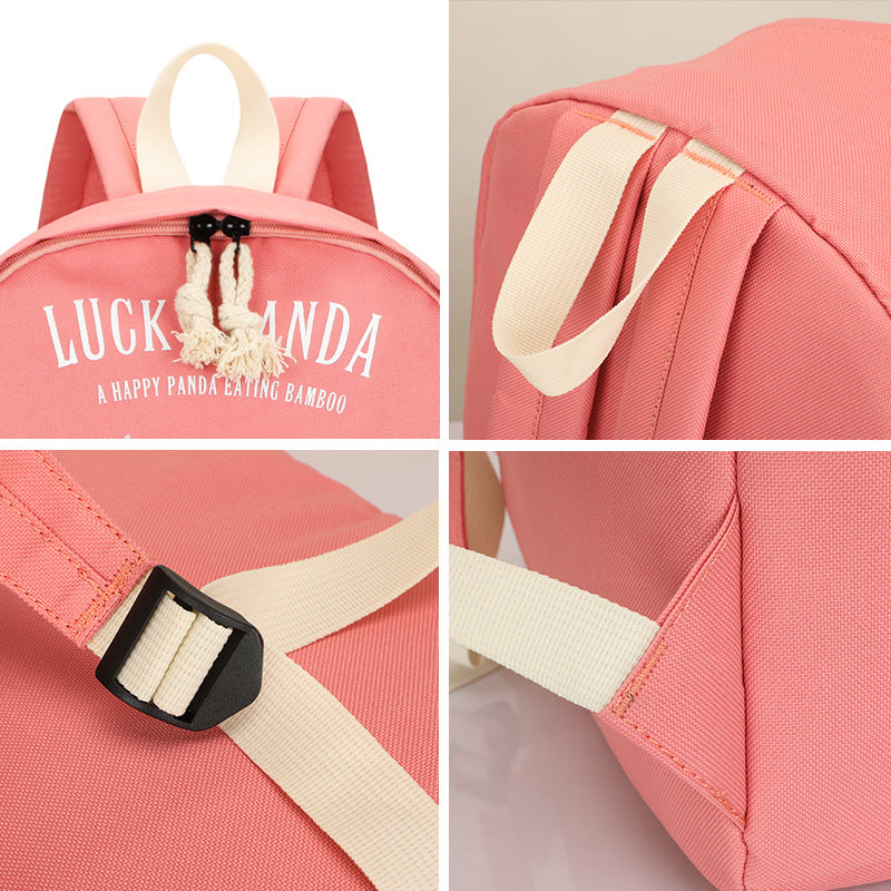 Creative Pink Oxford Cloth Anime Backpack for Primary & Middle School Students