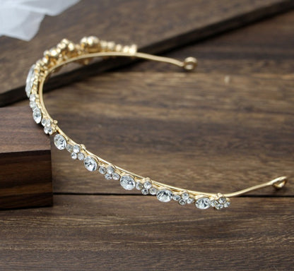 Elegant Crystal Rhinestone Wedding Headband / Bridal Hair Diadem Tiara Accessories for Women