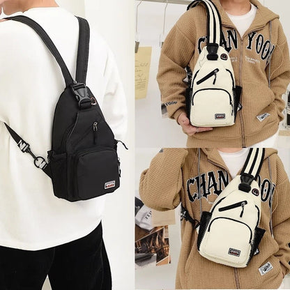 Snoopy Cartoon Print Crossbody Sling Bag - Large Capacity Chest Pack & Shoulder Backpack