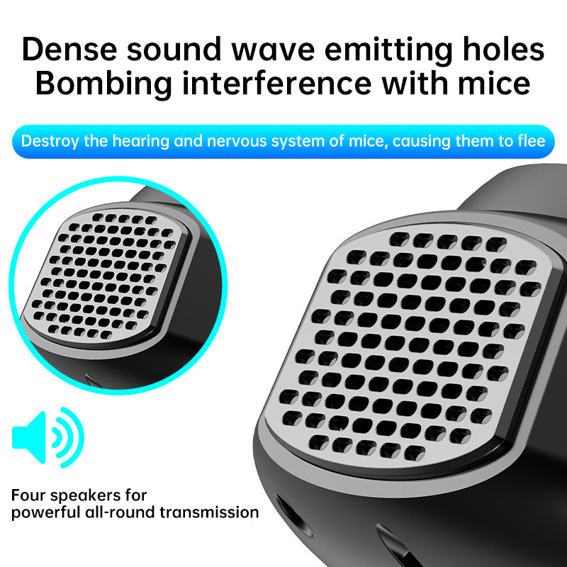 4-in-1 Ultrasonic Electronic Pest Repeller for Rodents, Mosquitoes, and