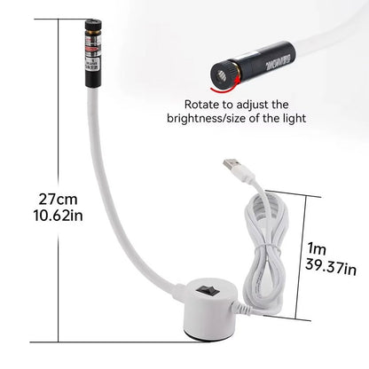 Magnetic Sewing Machine Laser Guide Light - Red Cross & Straight Line Projector