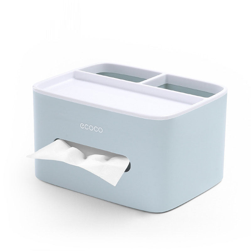 Multifunctional Desktop Tissue Box Cover – Stylish Paper Holder & Stationery Organizer for Home & Office