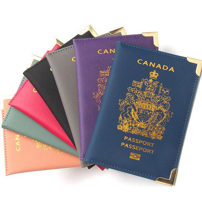 Durable Canadian Passport Clip with Copper Accents