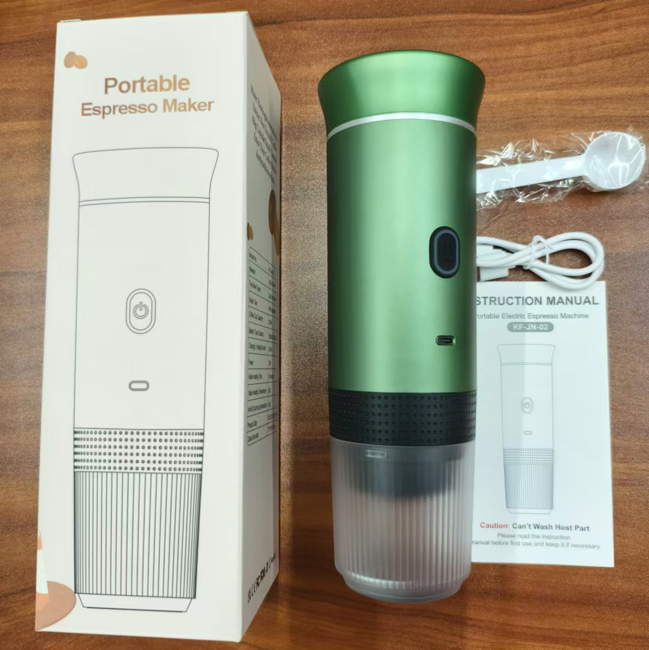 Portable Electric Espresso Machine - Small Wireless Capsule Coffee Maker for Travel & Office