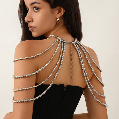 Minimalist Gold Tone Corset Body Chain - Butterfly Festival & Party Harness Jewelry